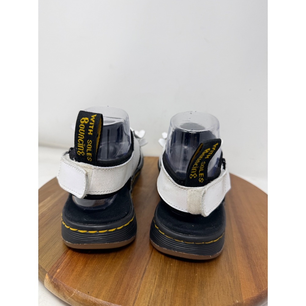 Dr. Martens Rosalind White Leather Kiltie Fringe Sandals Womens 8 AW501 - Picture 5 of 9